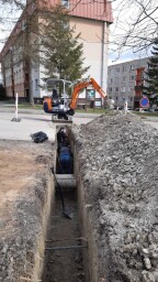 Přípojka kanalizace.